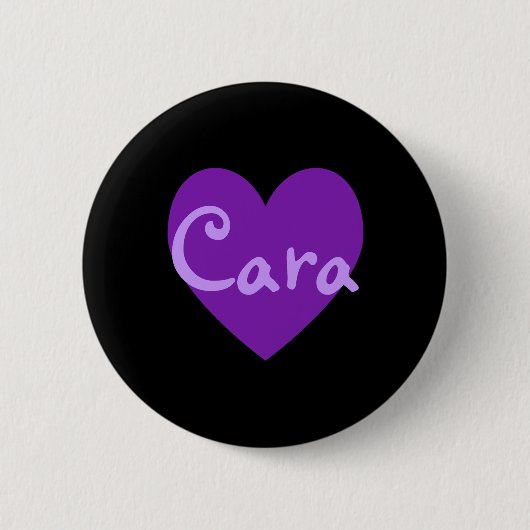 Badge Rond 5 Cm Cara en violet (Devant)