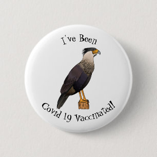 Badge Rond 5 Cm Caracara en berceau dessin animé