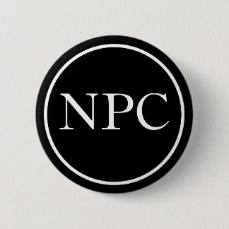 Badge Rond 5 Cm Caractère de Non-Joueur