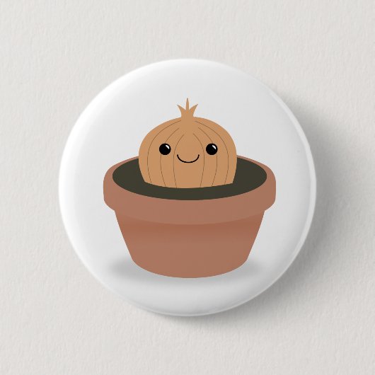 Badge Rond 5 Cm Caractère oignon (Devant)