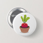 Badge Rond 5 Cm Caractère Radish (Devant & derrière)