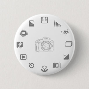 Badge Rond 5 Cm Caractéristique de DSLR
