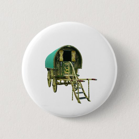 Badge Rond 5 Cm Caravane de bowtop tzigane (Devant)