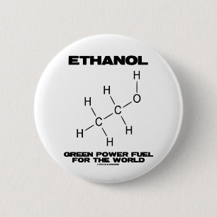 Badge Rond 5 Cm Carburant d'énergie verte d'éthanol pour le mond