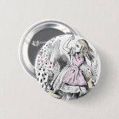 Badge Rond 5 Cm Carde Alice de attaque (Devant & derrière)