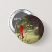 Badge Rond 5 Cm Cardinal masculin (Devant & derrière)