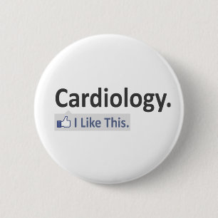 Badge Rond 5 Cm Cardiologie... J'Aime Ça