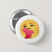 Badge Rond 5 Cm Care Emojis Facebook (Devant & derrière)
