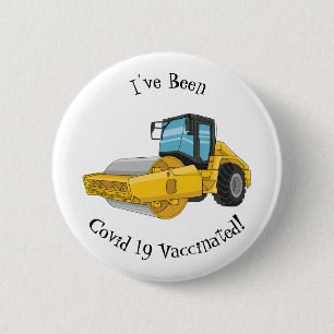 Badge Rond 5 Cm Caricature à rouleaux de route