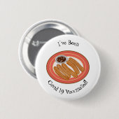 Badge Rond 5 Cm Caricature de Churro (Devant & derrière)