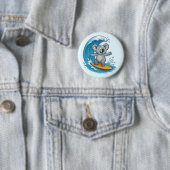 Badge Rond 5 Cm Caricature Koala Bear (En situation)