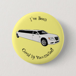 Badge Rond 5 Cm Caricature limousine
