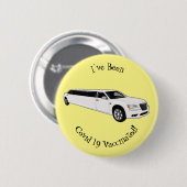 Badge Rond 5 Cm Caricature limousine (Devant & derrière)