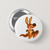 Badge Rond 5 Cm Caricature mignon Kangaroo Joey (Devant & derrière)