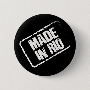 BADGE ROND 5 CM CARIOCA MADE IN RIO STAMP