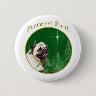 Badge Rond 5 Cm Carlin de paix