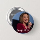 Badge Rond 5 Cm Carly Fiorina pour le président (Devant & derrière)
