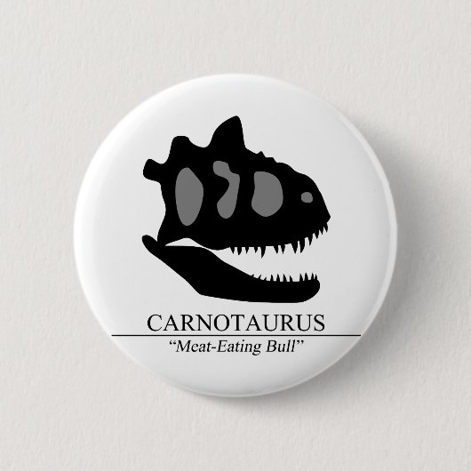 Badge Rond 5 Cm Carnotaurus (Devant)