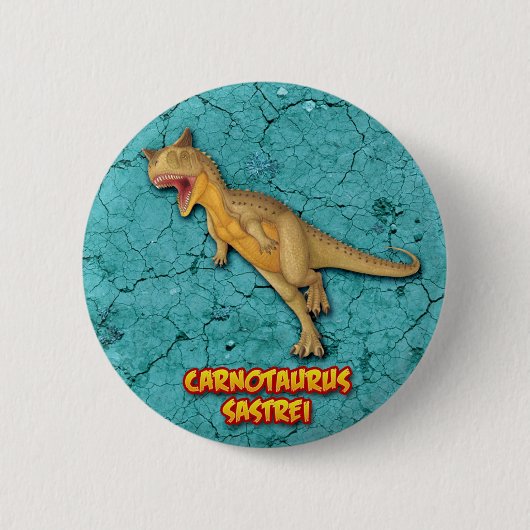 Badge Rond 5 Cm Carnotaurus Sastrei (Devant)
