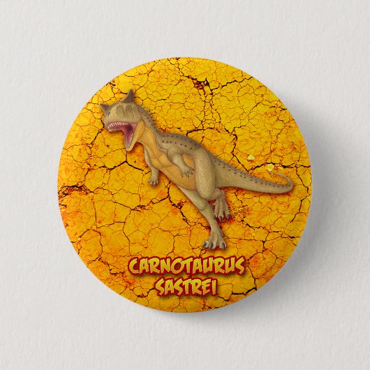 Badge Rond 5 Cm Carnotaurus Sastrei (Devant)