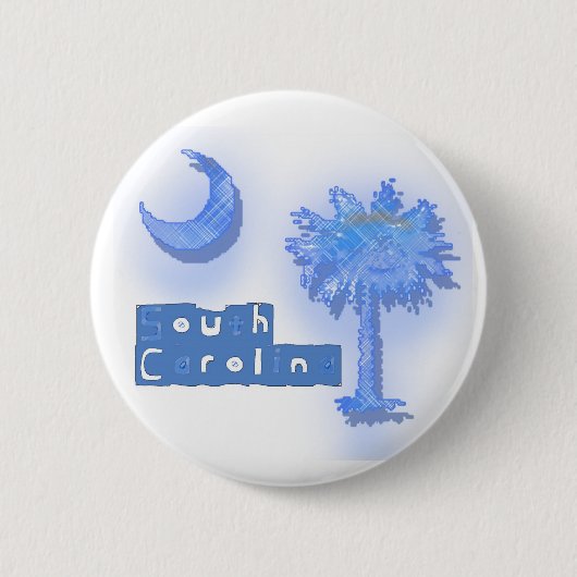 Badge Rond 5 Cm carolina de palmetto-sud (Devant)