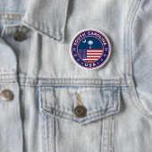 Badge Rond 5 Cm Caroline du Sud (En situation)