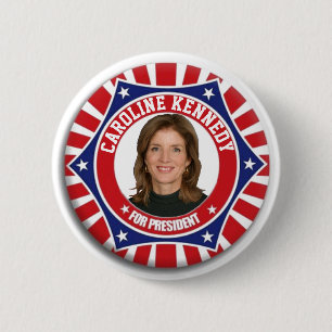 Badge Rond 5 Cm Caroline Kennedy pour le président 202