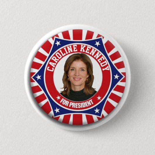 Badge Rond 5 Cm Caroline Kennedy pour le président 2020 (Devant)