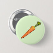 Badge Rond 5 Cm Carotte (Devant & derrière)