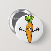 Badge Rond 5 Cm carotte (Devant & derrière)