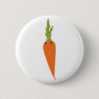 Badge Rond 5 Cm Carotte heureuse