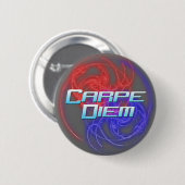 Badge Rond 5 Cm Carpe Diem - boutons (Devant & derrière)