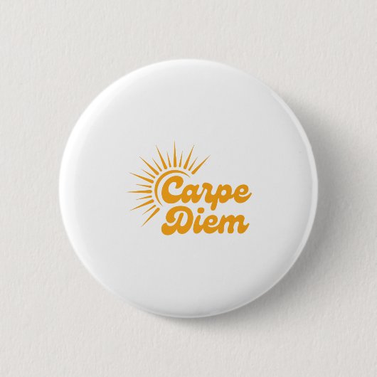 Badge Rond 5 Cm Carpe Diem Sunrise Premium  (Devant)