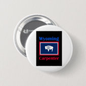 Badge Rond 5 Cm Carpenter Wyoming (Devant & derrière)