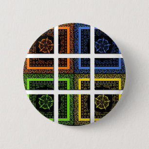 Badge Rond 5 Cm Carré dans une boîte