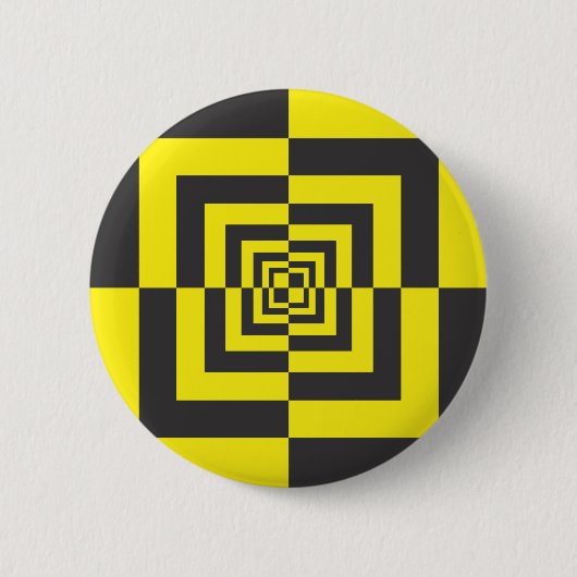 Badge Rond 5 Cm Carrés hypnotiques (Devant)