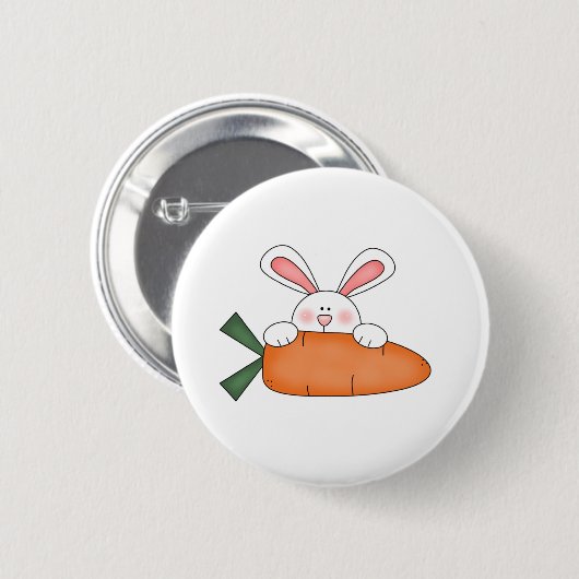 BADGE ROND 5 CM CARROT CUSTOMBUNNYCARROT (Devant & derrière)