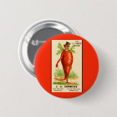 Badge Rond 5 Cm carrot man Victorian (Devant & derrière)