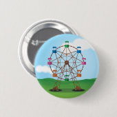 Badge Rond 5 Cm Carrousel (Devant & derrière)