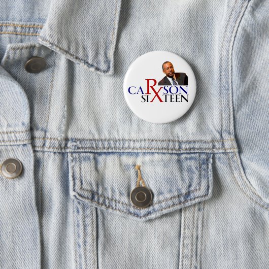 Badge Rond 5 Cm Carson '16 (En situation)