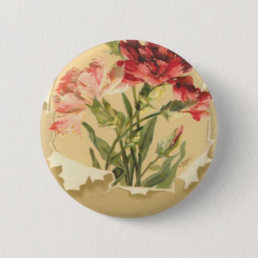 Badge Rond 5 Cm Carte d'anniversaire vintage (Devant)