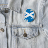 Badge Rond 5 Cm Carte de drapeau de l'Ecosse (En situation)