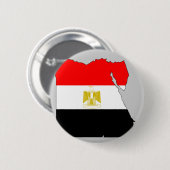 Badge Rond 5 Cm Carte de drapeau de l'Egypte (Devant & derrière)