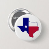Badge Rond 5 Cm Carte de drapeau du Texas (Devant & derrière)