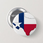 Badge Rond 5 Cm Carte de drapeau du Texas (Devant & derrière)
