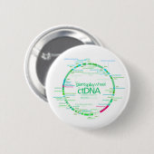 Badge Rond 5 Cm Carte de gène de diagramme d'ADN de chloroplaste (Devant & derrière)