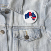 Badge Rond 5 Cm Carte de l'Australie (En situation)