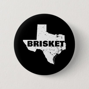 Badge Rond 5 Cm Carte de performance du Texas brisket pour hommes