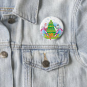 Badge Rond 5 Cm carte de voeux (En situation)