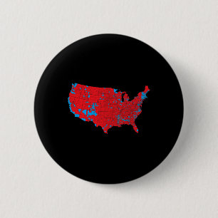 Badge Rond 5 Cm Carte des élections américaines 2024 Président Tru
